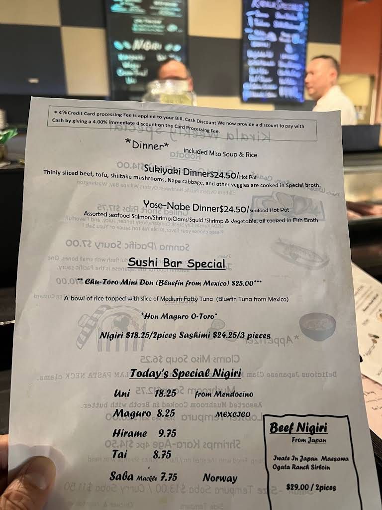 Kirala Menu 3